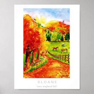New England Fall Poster