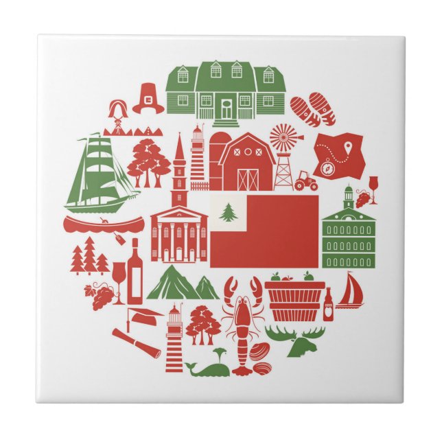 New England Icons Tile (Front)