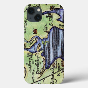 NEW ENGLAND MAP 1677 iPhone 13 CASE
