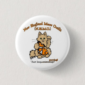 New England Meow Outfit Button