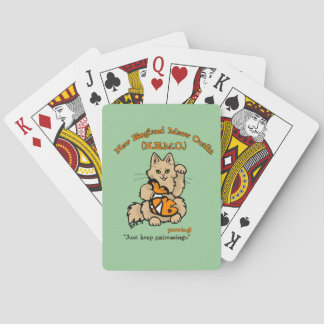 New England Meow Outfit Playing Cards
