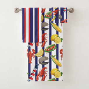 New England Picnic Bath Towel Set