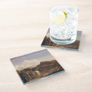 New England Scenery Frederic Edwin Church Glass Coaster