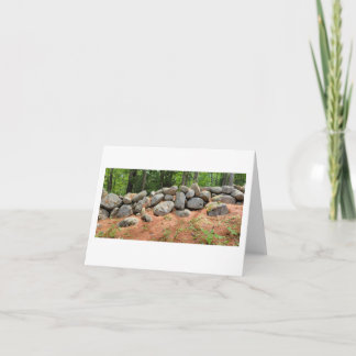 New England stone wall Note Card