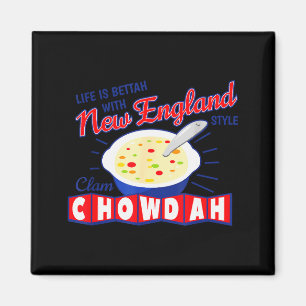 New England Style Clam Chowder Magnet