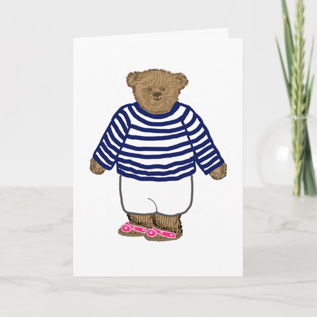 New England Summer Bear Card (Front)