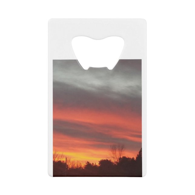 New England Sunset Credit Card Bottle Opener (Front)