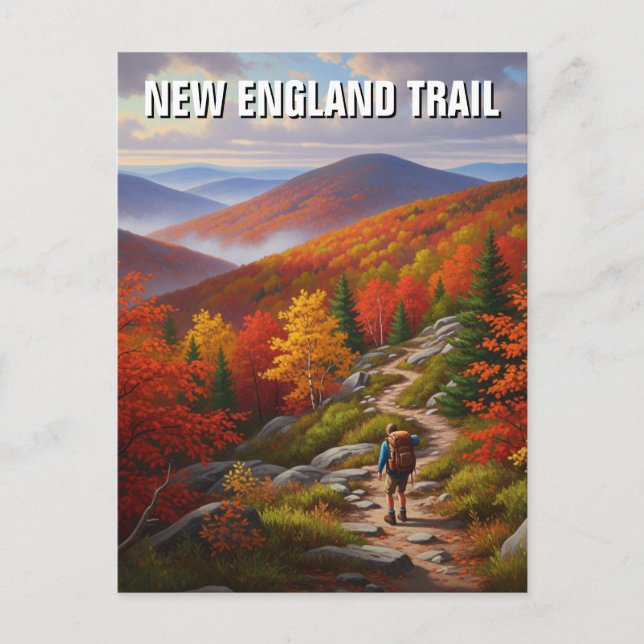 New England Trail Travel Postcard (Front)