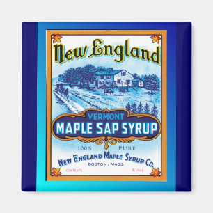 New England Vermont Maple Syrup Magnet