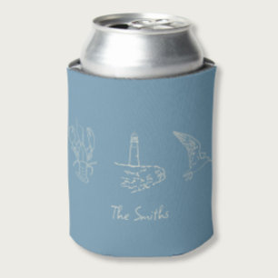 New England Wedding  Can Cooler