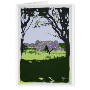 New Farm Park Brisbane Landmark Poster Style Card