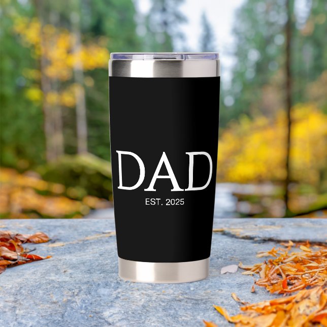 New Father Gift Dad Established  Insulated Tumbler (Outdoor (Rotated))