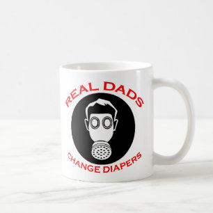 New Father: Real Dads Change Diapers Coffee Mugs
