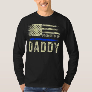 New First Time Dad To Be Daddy Police Law Enforcem T-Shirt