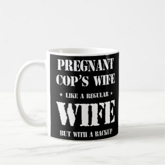 New First Time Mommy Expecting Mom Backup Cop Poli Coffee Mug