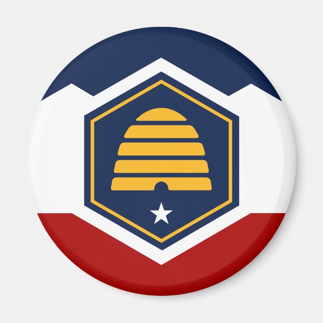 New flag of Utah State  Magnet (Front)