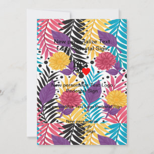 New Flat Invitation Customize your own