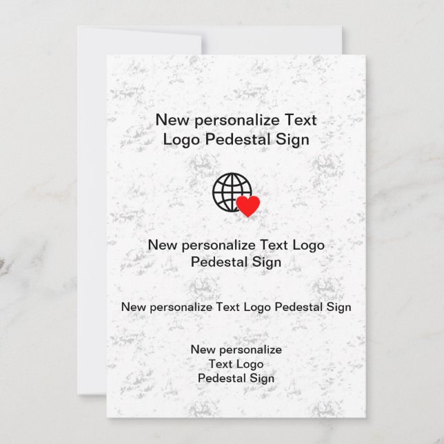 New Flat Invitation Customize your own (Front)