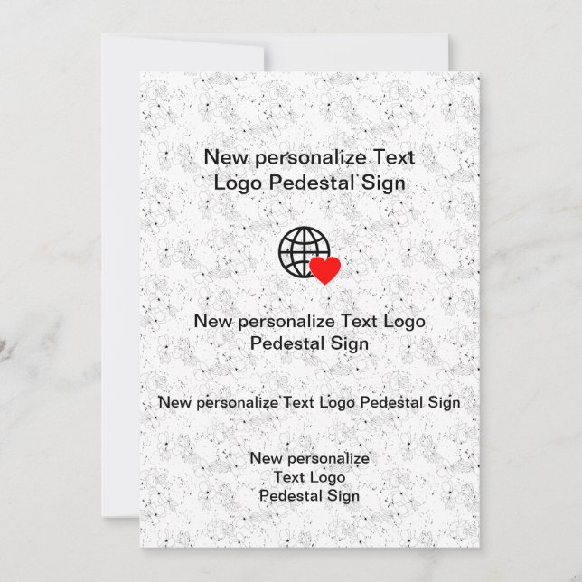 New Flat Invitation Customize your own (Front)