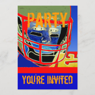 New Football Birthday Party Personalize Invitation