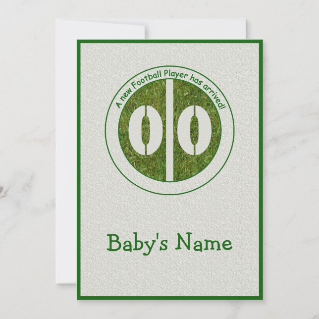 New Football Player Arrived Announcement (Front)