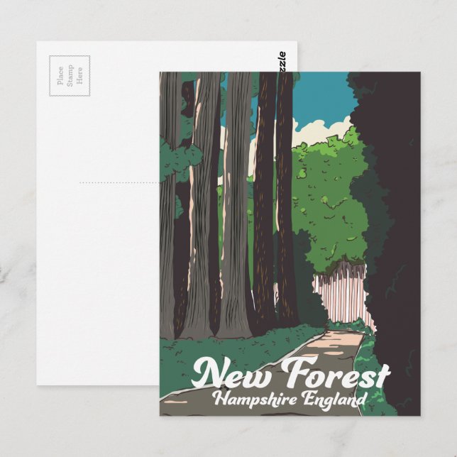 New forest Hampshire England Postcard (Front/Back)