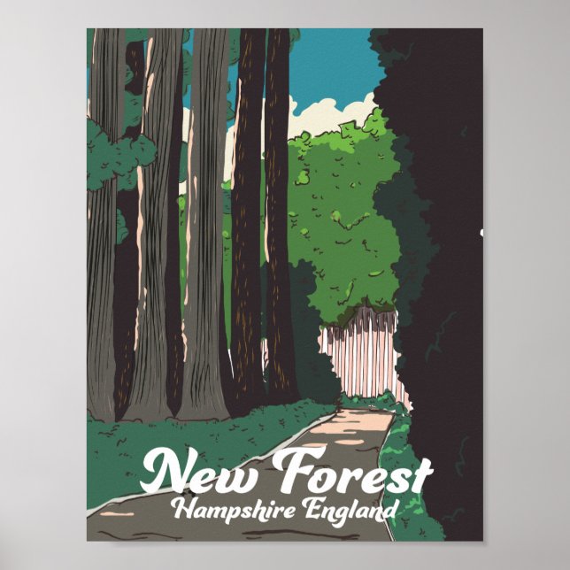 New forest Hampshire England Poster (Front)