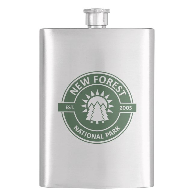 New Forest National Park Hip Flask (Front)