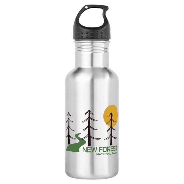 New Forest National Park Trail 532 Ml Water Bottle (Front)