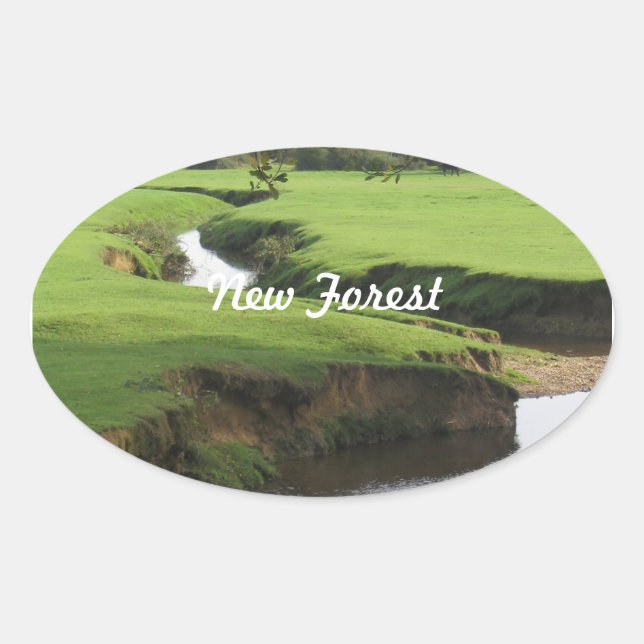 New Forest Oval Sticker (Front)