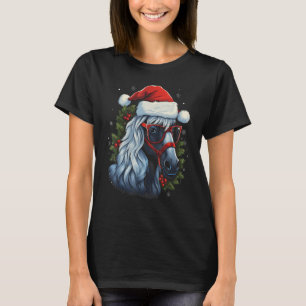 New Forest Pony Christmas Horse Gift Funny Xmas Ho T-Shirt