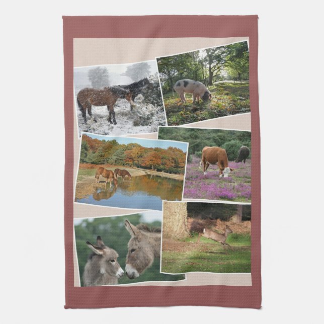 New Forest teatowel Kitchen Towel (Vertical)