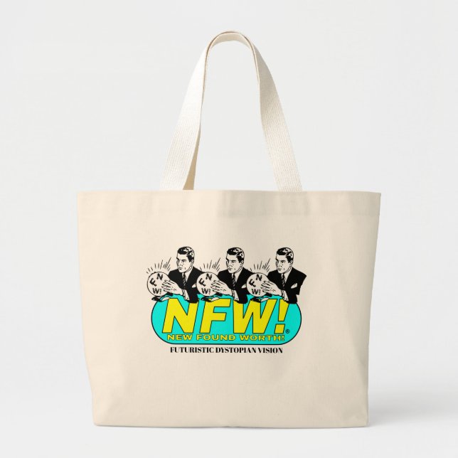 NEW FOUND WORTH ''FUTURISTIC DYSTOPIA'' Tote Bag (Front)