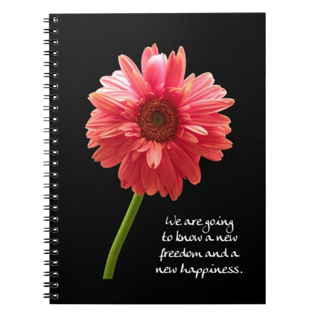 New Freedom New Happiness Pink Gerbera Journal (Front)