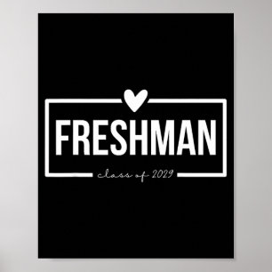 New freshmen class of 2029 future high school back poster