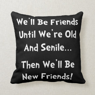 New Friends Throw Pillow