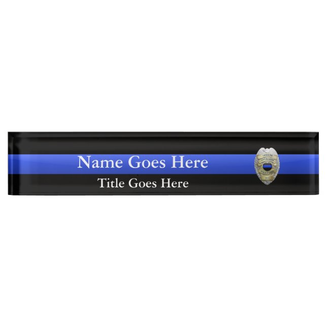 New Fully Customizable Badge  Nameplate (Front)