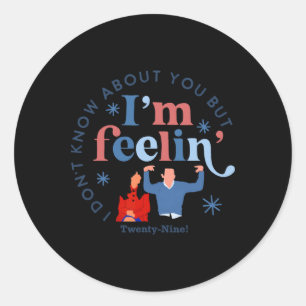 New Girl 29 I'm Feelin' Twenty Nine Happy Birthday Classic Round Sticker