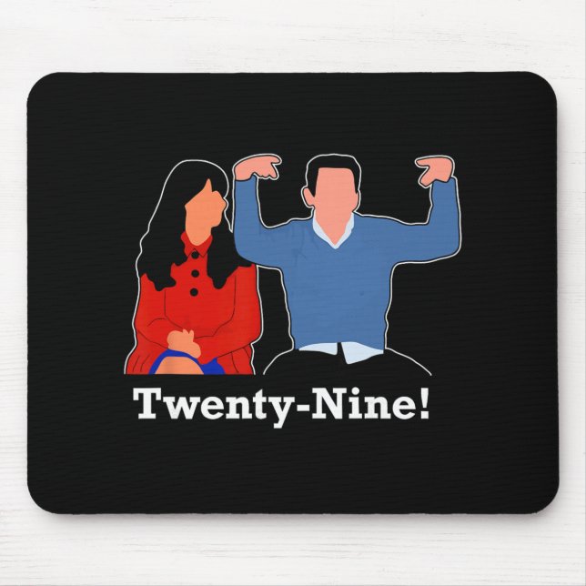 New Girl 29 I'm Feelin' Twenty Nine Happy Birthday Mouse Pad (Front)