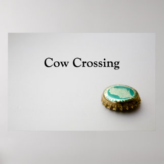 New Glarus, Cow Crossing Poster
