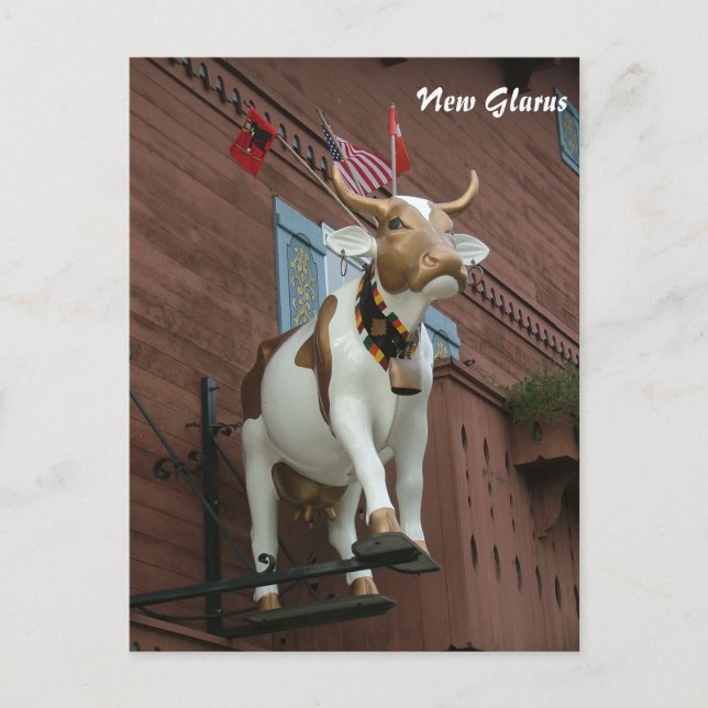 New Glarus Cow Postcard (Front)