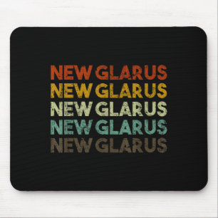 New Glarus Wisconsin Retro 80s Vintage Style  Mouse Pad