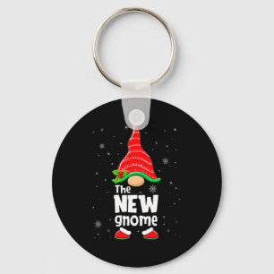 New Gnome Matching Family Group Christmas Party Pa Keychain