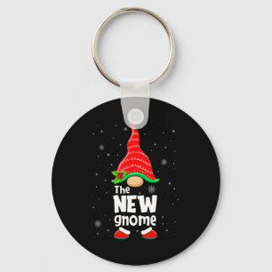 New Gnome Matching Family Group Christmas Party Pa Keychain