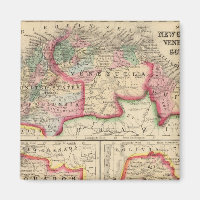 New Granada, Venezuela, Guiana Map by Mitchell