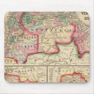 New Granada, Venezuela, Guiana Map by Mitchell Mouse Pad