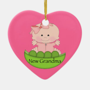 New Grandma Ceramic Ornament