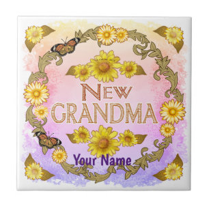 New Grandma custom name  Tile