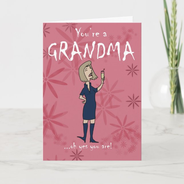 New Grandma greeting card (Front)
