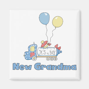 New Grandma of Boy Truck Tshirts and Gifts Magnet